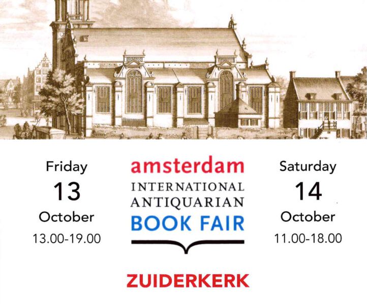 Amsterdam International Book Fair am 13. & 14. Oktober